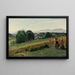 Mornex, Haute-Savoie, in the background Mont Blanc - Jean-Baptiste-Camille Corot — framed artwork on a wall