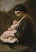 Mother and Child - Jean-Baptiste-Camille Corot — artwork view