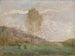 Autumn landscape painting near a coast with two characters - Jean-Baptiste-Camille Corot — artwork view