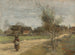 Country scene painting on a road overlooking a village - Jean-Baptiste-Camille Corot — artwork view