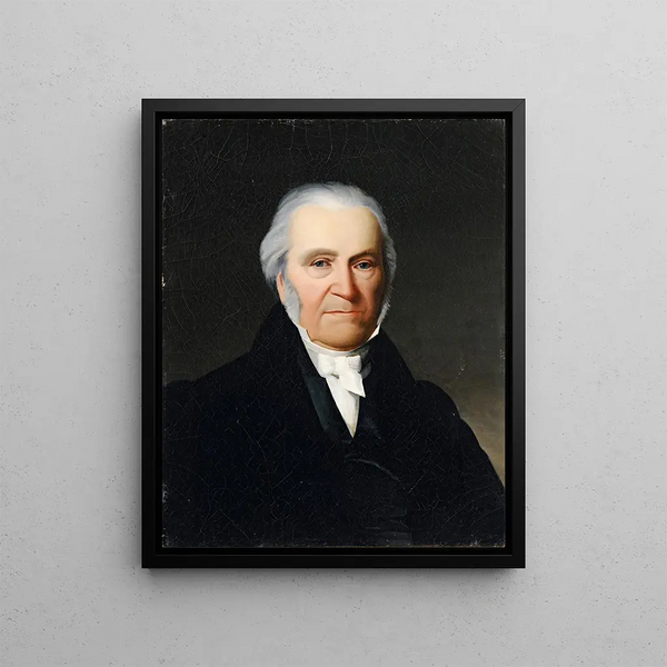 Portrait Painting of André Osmond - Jean-Baptiste-Camille Corot — framed artwork on a wall