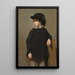 Portrait of a Child - Jean-Baptiste-Camille Corot — framed artwork on a wall