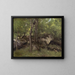 Rocks in the Fontainebleau Forest - Jean-Baptiste-Camille Corot — framed artwork on a wall