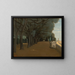 Terrace of Villa Pamphili in Rome - Jean-Baptiste-Camille Corot — framed artwork on a wall