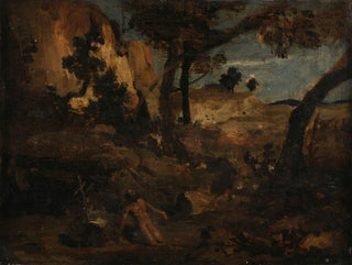 Saint Jerome - Jean-Baptiste-Camille Corot — artwork view