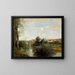 Seine et vieux pont à Limay - Jean-Baptiste-Camille Corot — framed artwork on a wall