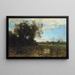 Souvenir des dunes de Dunkerque - Jean-Baptiste-Camille Corot — framed artwork on a wall