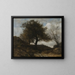 Souvenir de Normandie - Jean-Baptiste-Camille Corot — framed artwork on a wall
