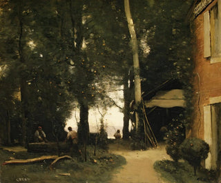 Les bords de la Seine à Conflans - Jean-Baptiste-Camille Corot — artwork view