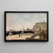 La plage d'Étretat - Jean-Baptiste-Camille Corot — framed artwork on a wall