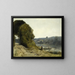 The boatman's departure - Jean-Baptiste-Camille Corot — framed artwork on a wall