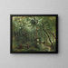 Les Ramasseurs d'anguilles - Jean-Baptiste-Camille Corot — framed artwork on a wall