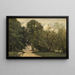 The entrance of Mr. Dubuisson's villa in Brunoy - Jean-Baptiste-Camille Corot — framed artwork on a wall
