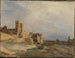 The Palace of the Popes in Avignon - Jean-Baptiste-Camille Corot — artwork view
