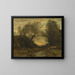L'Étang at the entrance of the woods - Jean-Baptiste-Camille Corot — framed artwork on a wall