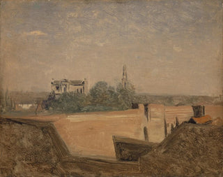 Les remparts d'Arras - Jean-Baptiste-Camille Corot — artwork view