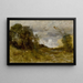 Solitary Valley Painting - Jean-Baptiste-Camille Corot — framed artwork on a wall