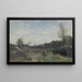 Vallons défrichés - Jean-Baptiste-Camille Corot — framed artwork on a wall