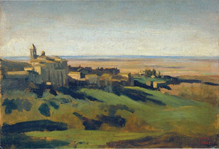 JeanBaptisteCamille Corot - View of Marino in the Alban Mountains in the Early Morning.webp