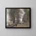 Forest Path in Ville-d'Avray bordering the pond - Jean-Baptiste-Camille Corot — framed artwork on a wall