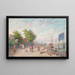 Le Quai d'Auteuil au Point du Jour - Jean-Baptiste-François Arnaud-Durbec — framed artwork on a wall