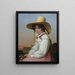 Portrait painting of Nency Destouches - Jean-Baptiste Auguste Vinchon — framed artwork on a wall