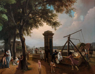 La Pompe Marchande du Cours la Reine - Jean-Baptiste Bizard — artwork view