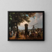 La Pompe Marchande du Cours la Reine - Jean-Baptiste Bizard — framed artwork on a wall