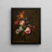 Vase of Flowers - Jean-Baptiste Blain de Fontenay — framed artwork on a wall