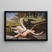 Leda and the Swan - Jean-Baptiste Cariven — framed artwork on a wall