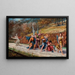 The Flight of Lot - Jean-Baptiste Cariven — framed artwork on a wall