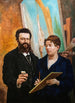 Self-portrait with his wife Amélie - Jean-Baptiste Cariven — artwork view