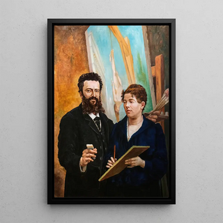 JeanBaptiste Cariven - Selfportrait with his wife Amlie.webp