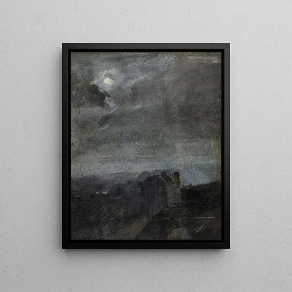 Twilight Moon Effect - Jean-Baptiste Carpeaux — framed artwork on a wall