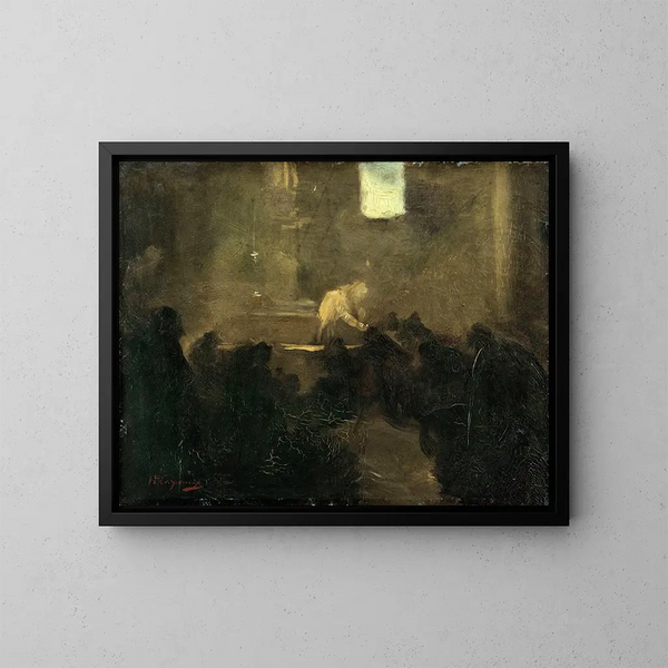 La Communion - Jean-Baptiste Carpeaux — framed artwork on a wall