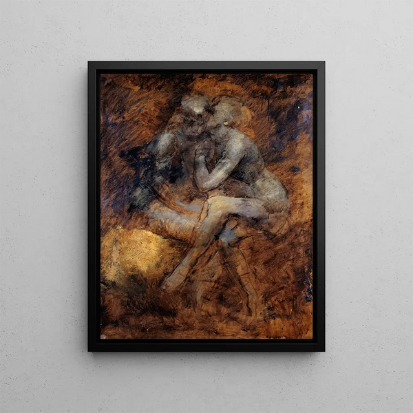 La confidence - Jean-Baptiste Carpeaux — framed artwork on a wall