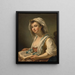 a girl holding a book - Jean-Baptiste Charpentier — framed artwork on a wall