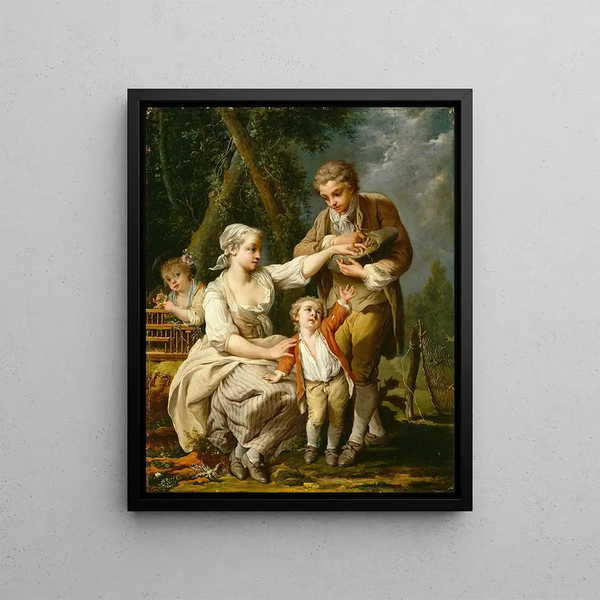 Bird's nest - Jean-Baptiste Charpentier — framed artwork on a wall