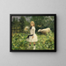 Mademoiselle Strobbe dans un parc - Jean-Baptiste Degreef — framed artwork on a wall