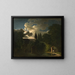 The tomb of Werther. Night effect - Jean-Baptiste Deperthes — framed artwork on a wall