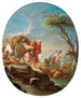 The ford crossing - Jean-Baptiste Deshays — artwork view
