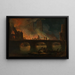 L'incendie de l'Hôtel-Dieu en 1772 - Jean-Baptiste François Genillion — framed artwork on a wall