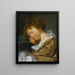 a sleeping boy on a table - Jean-Baptiste Greuze — framed artwork on a wall