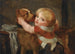 a young boy with a dog - Jean-Baptiste Greuze — artwork view