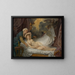 Aigina visited by Jupiter - Jean-Baptiste Greuze — framed artwork on a wall