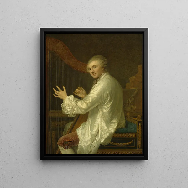 Angel Laurent de La Live de Jully - Jean-Baptiste Greuze — framed artwork on a wall