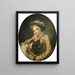 Boy with a Dog - Jean-Baptiste Greuze — framed artwork on a wall