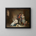 Oeufs cassés - Jean-Baptiste Greuze — framed artwork on a wall