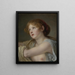 Bust of a young woman - Jean-Baptiste Greuze — framed artwork on a wall