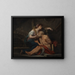 Cimon et Pero, la charité romaine - Jean-Baptiste Greuze — framed artwork on a wall